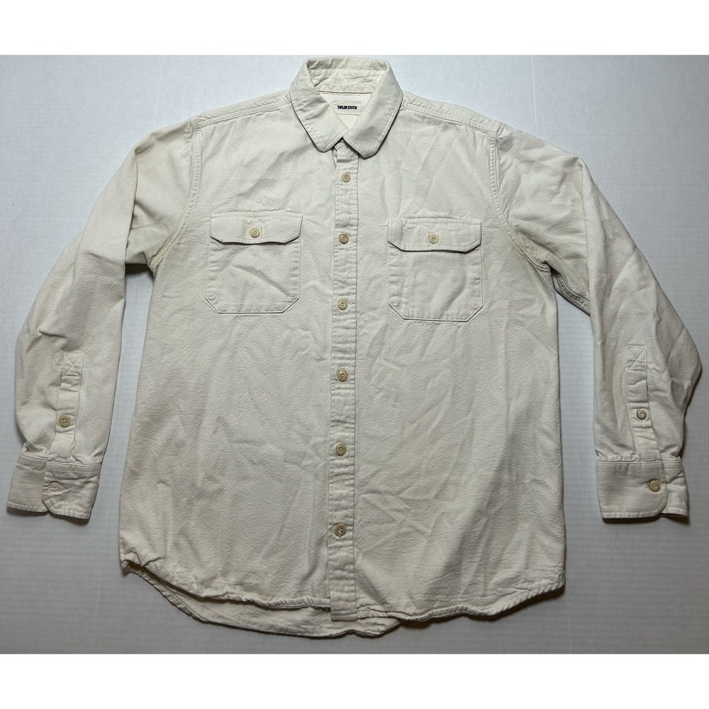 Taylor Stitch Division Utility Shirt Button Down Long Sleeve Size 46 XL EUC